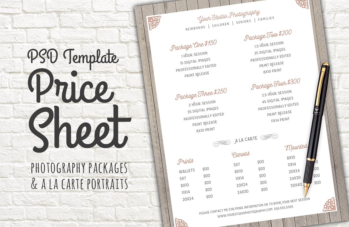 Price List Template – 19+ Free Word, Excel, PDF, PSD Format 