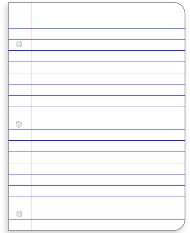 Printable Notebook Paper Pdf   Printable Pages