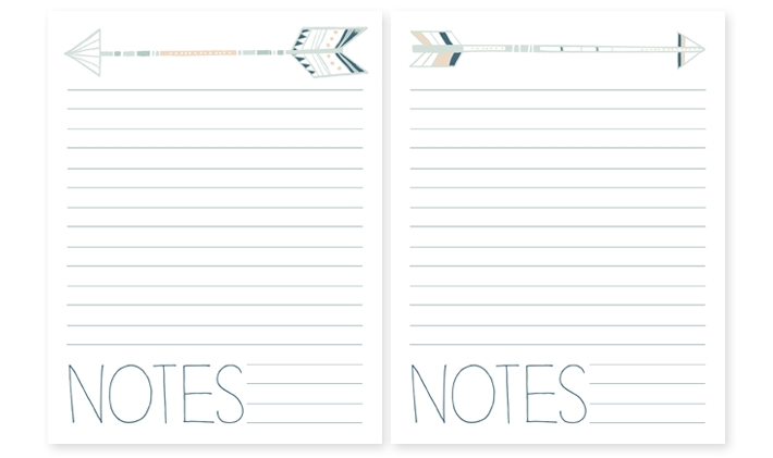 Printable Notebook Paper With Designs | World of Label