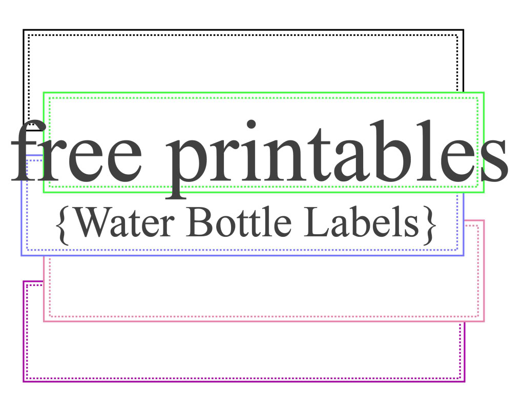 free water bottle label template free printable water bottle label 