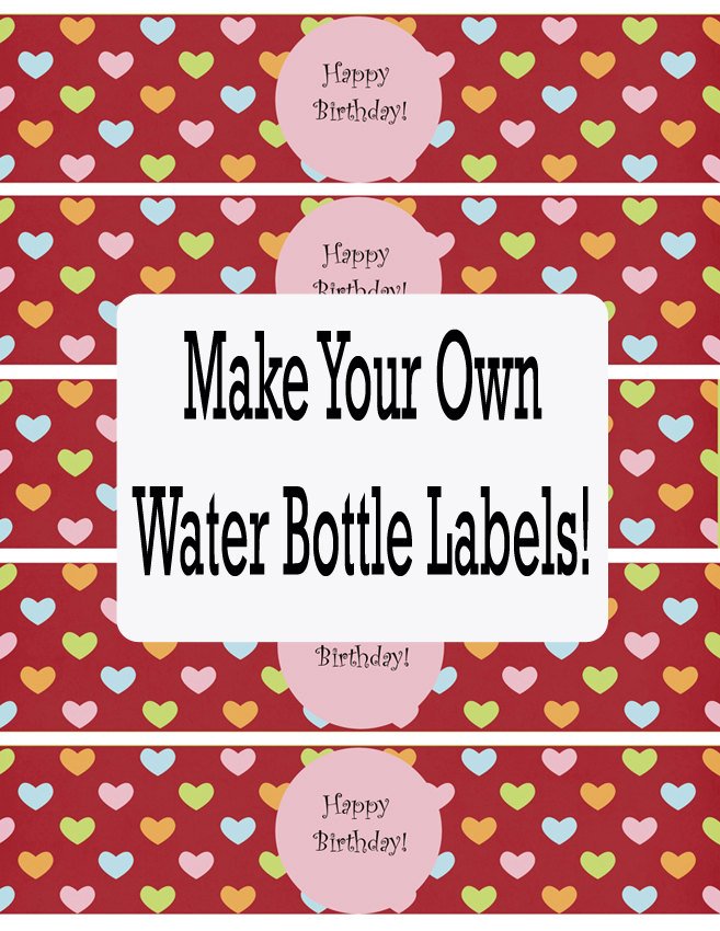 Water Bottle Label Template Free