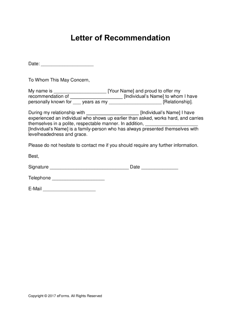 19+ Professional Reference Letter Template   Free Sample, Example 