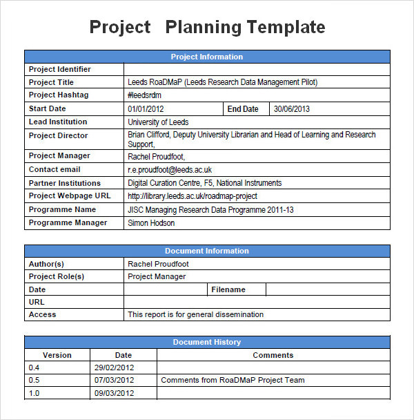 19 Useful Sample Project Plan Templates to Downlaod | Sample Templates