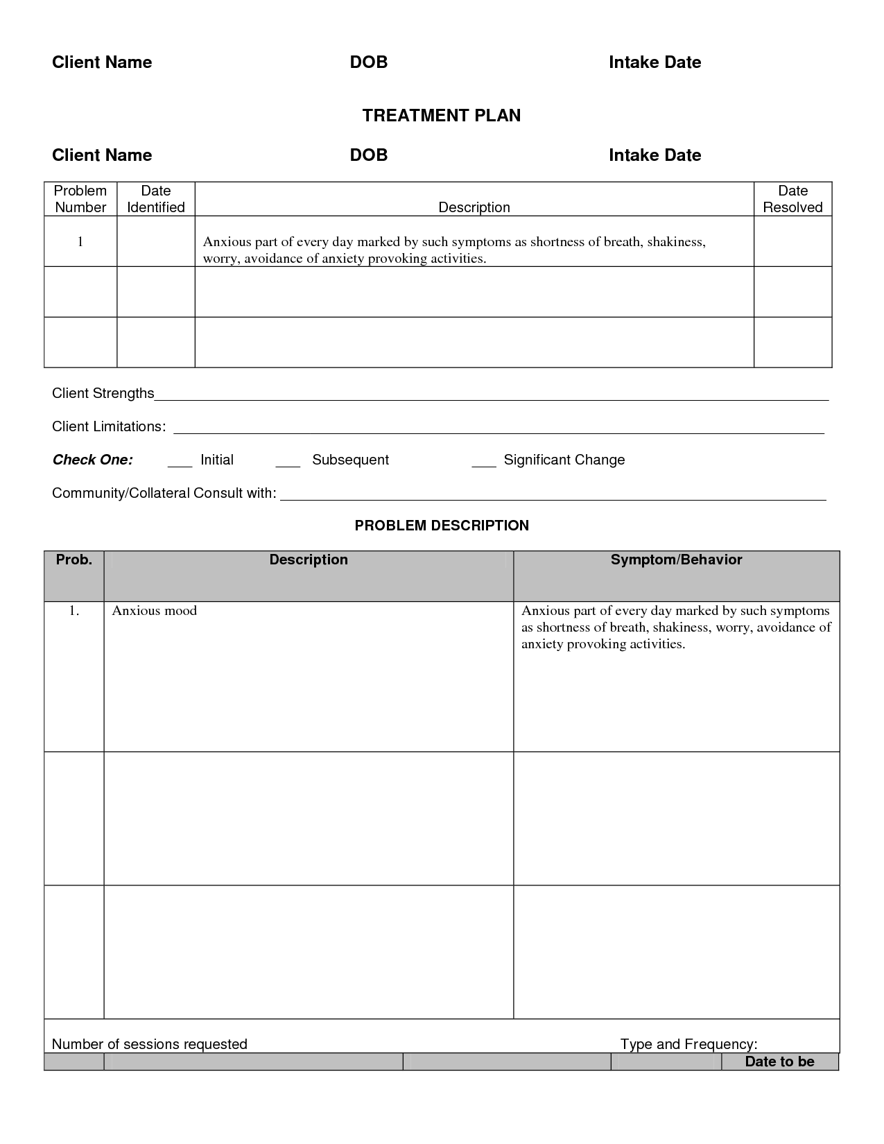 Sample Treatment Plan Template – 7+ Free Documents In Pdf With 