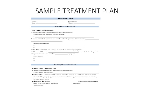 treatment plan template   Mini.mfagency.co