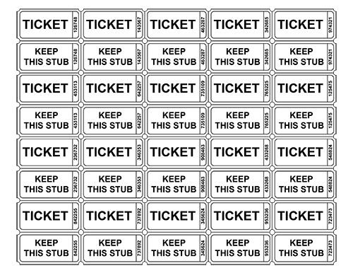 free printable raffle ticket template raffle tickets templates 