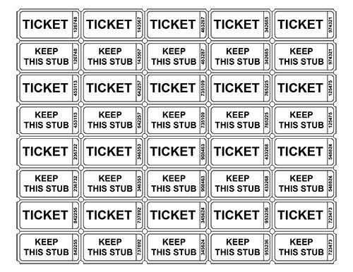 free printable raffle ticket template raffle tickets templates 
