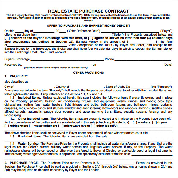 free home purchase agreement template free home purchase agreement 