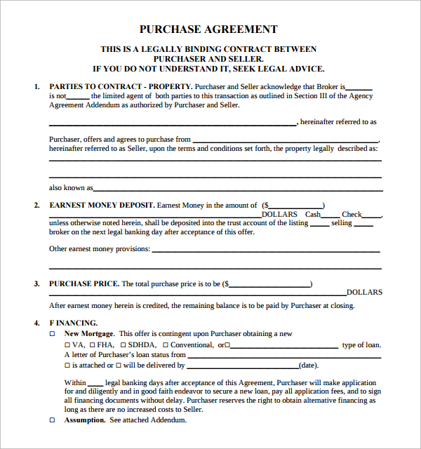 real property purchase and sale agreement template free home 