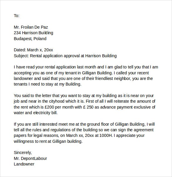 cover letter for renting an apartment   Ecza.solinf.co