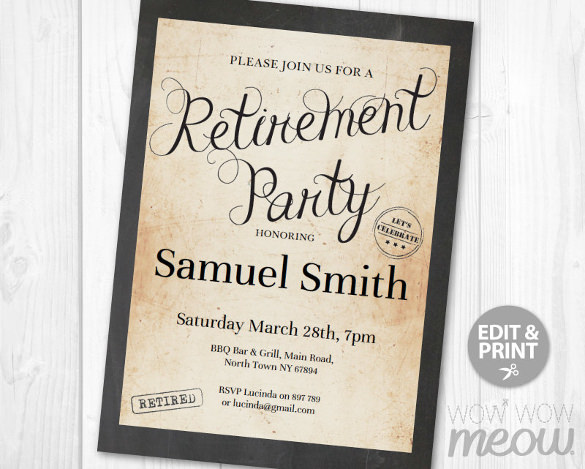 Retirement Flyers Retirement Party Flyer Template 9 Download 