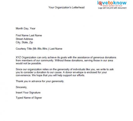 Donation Letter Templates for Fundraising   Free Examples and Formats