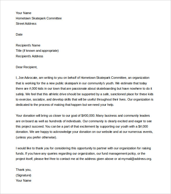 business donation letter template letter template asking for 
