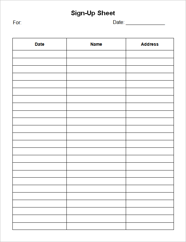 free sign in sheet template sign up sheet template 7 free download 