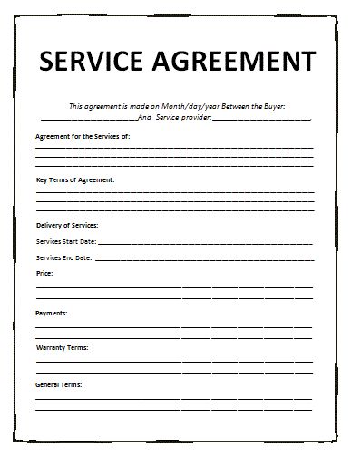 Service Contracts & Service Agreements with Samples