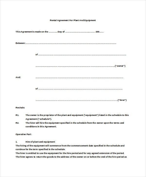 basic rental agreement template basic rental agreement template 