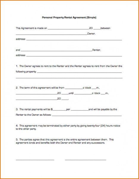 simple lease agreement template simple residential lease agreement 