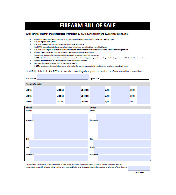 firearms bill of sale form   Maggi.locustdesign.co