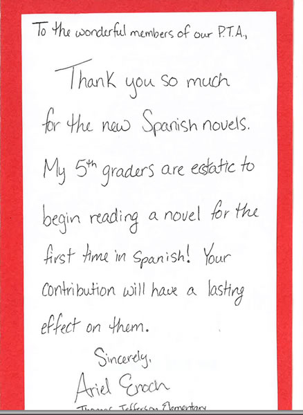 Thank You Card For Preschool Teachers | happyeasterfrom.com